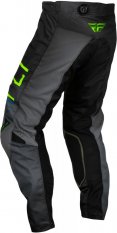 kalhoty KINETIC PRODIGY, FLY RACING - USA dětské (černá/neon zelená/modrá)
