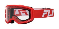 brýle FOCUS, FLY RACING (červená/bílá) dětské