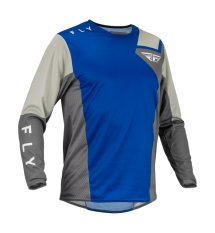 dres KINETIC JET, FLY RACING - USA 2023 (modrá/šedá/bílá)