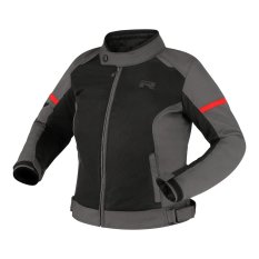 Dámská moto bunda RICHA AUYAN WP šedo/červená