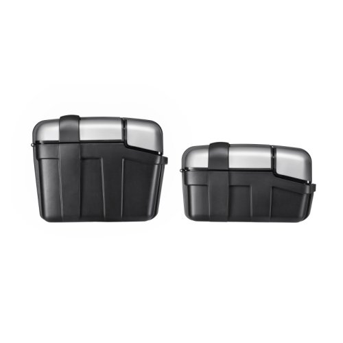 TRK35BNPACK2 sada 2 kufrů GIVI TRK35BN Lite Trekker černý s hliníkovým plastovým víkem (Monokey)