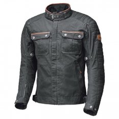 Pánská moto bunda Held BAILEY černá, voskovaná bavlna (voděodolná)