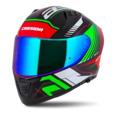 přilba Aero Drome, CASSIDA (černá perleť/červená/zelená/bílá) 2023