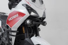 Sada EVO dálková světla s držákem pro Moto Morini X-Cape 650 (21-) - černé