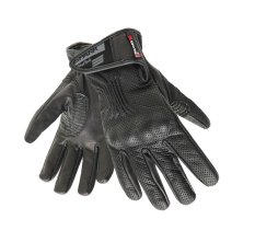 Pánské kožené moto rukavice SPARK TROPO, černé
