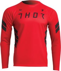Cyklistický dres s dlouhým rukávem Thor Assist Sting MTB červené