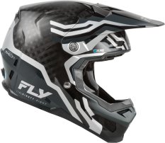 přilba FORMULA S CARBON BYTE, FLY RACING - USA (/carbon/šedá/stříbrná)