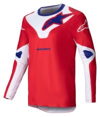 dres RACER VEIL, ALPINESTARS (červená/bílá) 2025