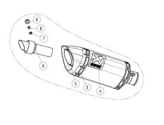 Tlumič výfuku AKRAPOVIČ M-AP02102C