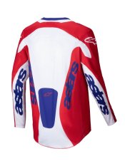 dres RACER VEIL, ALPINESTARS (červená/bílá) 2025