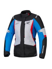 Bunda STELLA ST-1 WATERPROOF HONDA kolekce, ALPINESTARS, dámská (šedá/modrá/černá/červená) 2025