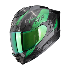 Moto přilba SCORPION EXO-1500 CARBON AIR PLATTED černo/zelená