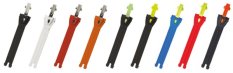 TCX pásek s hliníkovou koncovkou 15cm TBANDAM černo/stříbrný