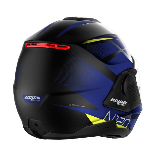 Moto helma Nolan N120-1 Nightlife N-com Flat Black 28