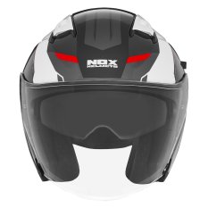 přilba N130 KLINT, NOX (bílá,černá,červená) 2024