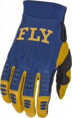 rukavice EVOLUTION DST, FLY RACING - USA (modrá/bílá/zlatá)