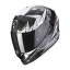 Moto přilba SCORPION EXO-1400 EVO CARBON AIR ARANEA černo/bílá