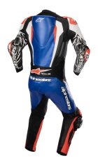 jednodílná kombinéza RACING ABSOLUTE 2, TECH-AIR kompatibilní, ALPINESTARS (metalická modrá/černá/bílá/červená fluo) 2024