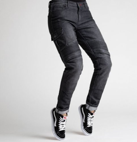 Dámské moto kalhoty BROGER OHIO jeans washed black