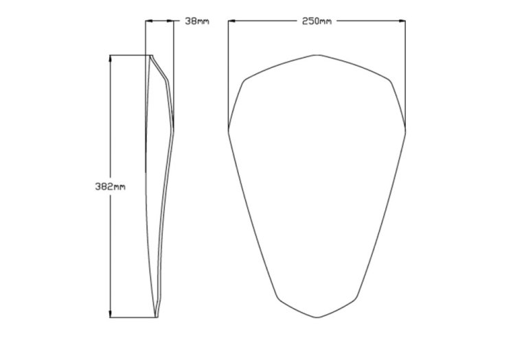 Plexi štít PUIG 20433F SPORT tmavá kouřová