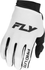 Rukavice PRO LITE, FLY RACING - USA 2026 (bílá/černá)