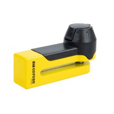 Zámek kotoučové brzdy TITAN, OXFORD (průměr čepu 10 mm, žlutý)