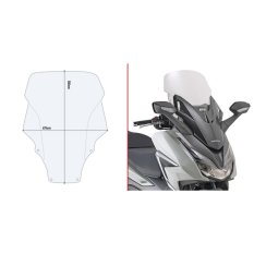 D1187ST Plexi štít Honda Forza 350 (21-25)/125 (21-25), čiré