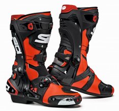 Moto boty REX red fluo/black