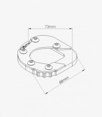 Prodloužení stojánku PUIG 20188N černý