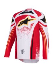 dres TECHSTAR NOMUR, ALPINESTARS (světle šedá/červená/černá/žlutá) 2026