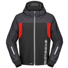 bunda HOODIE H2OUT 2023, SPIDI (černá/antracit/červená)