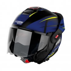 Moto helma Nolan N120-1 Nightlife N-com Flat Black 28