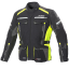 BÜSE Highland II textilní bunda pánská černá / žlutá - Barva: černá / žlutá, Velikost: 28 zkrácené