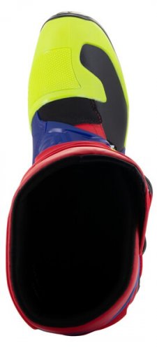 boty TECH 3, ALPINESTARS (červená/modrá/žlutá fluo/černá) 2023