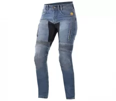 Dámské kevlarové džíny na moto Trilobite 661 Parado slim fit long blue level 2