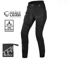 Dámské rifle Trilobite Parado doublelayer AAA slim fit black level 2 (Prodloužené)
