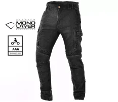 Pánské džíny Trilobite Acid Scrambler 2.0 monolayer AAA black