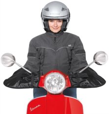 Nepromokavé návleky Held na řidítka (sloní uši), černé, textil (pár)