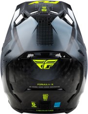Přilba FORMULA S CARBON, FLY RACING - USA (šedá/hi-vis)