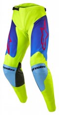 kalhoty RACER HOEN, ALPINESTARS (žlutá fluo/modrá/červená) 2024