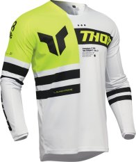 Dres cross enduro THOR LAUNCHMODE Dozer bílo/žluté