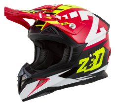 přilba X1.9D TARGA, ZED, dětská (červená/žlutá fluo/černá/bílá) 2025