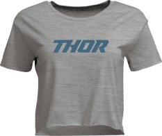 Dámské top tričko THOR Corp Crop šedé
