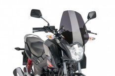 PUIG plexi štít New Generation Sport Honda CB 125F (15-22). Tmavě kouřový