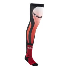 ponožky pod ortézy KNEE BRACE, ALPINESTARS (červená fluo/bílá/černá) 2024
