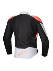 bunda STELLA T-JAWS 4 WATERPROOF, ALPINESTARS (černá/světle šedá/červená fluo) 2025