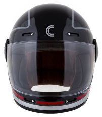 přilba Fibre Jawa Sport, CASSIDA (černá/stříbrná/červená)