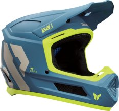 Dětská offroad helma THOR  Youth Fleet Forge - modro/fluo žlutá
