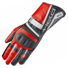 Sportovní moto rukavice Held AKIRA EVO černá/červená, klokaní kůže-KOPIE