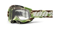 STRATA 2 NEW, brýle 100% War Camo, čiré plexi
